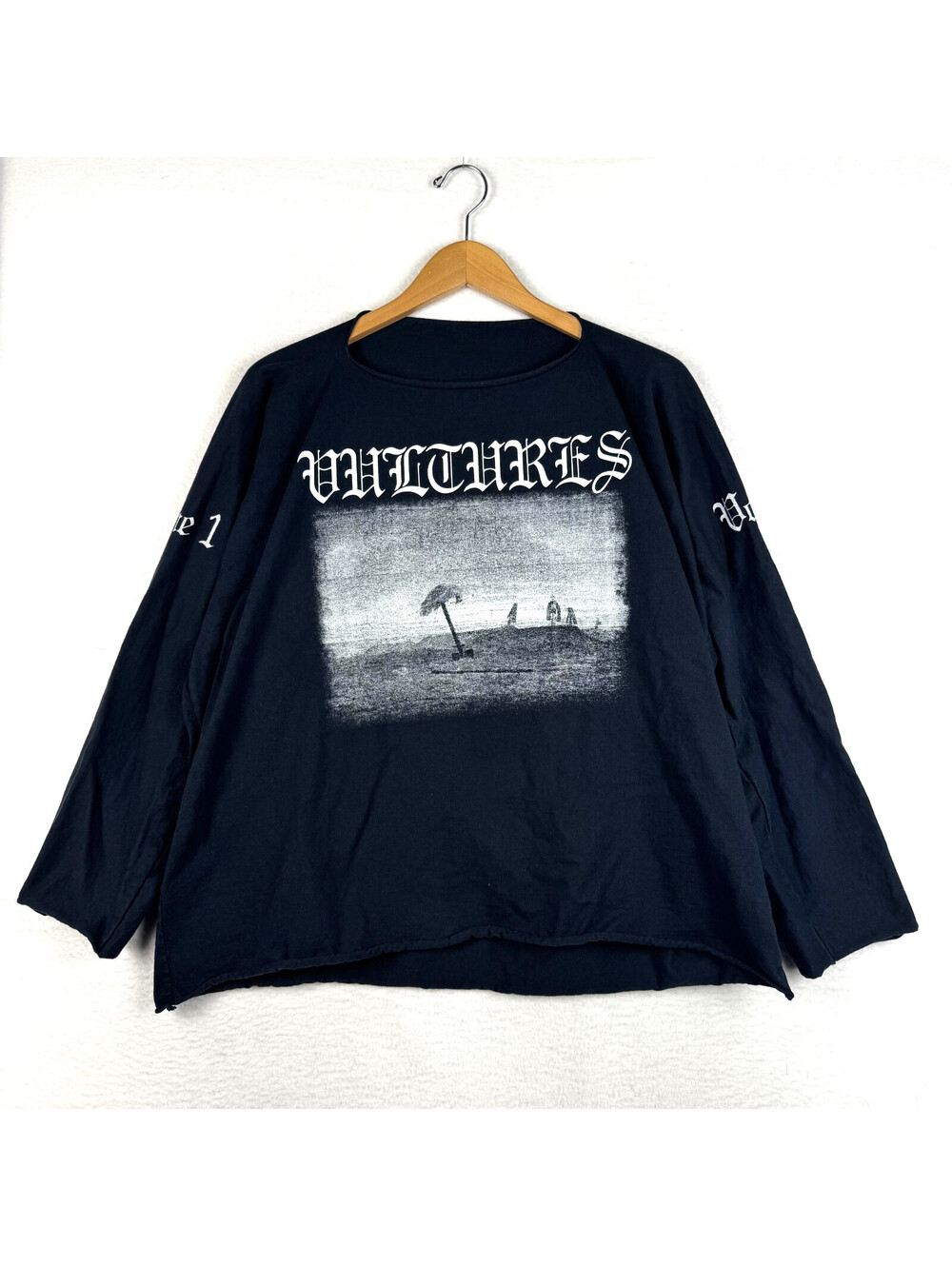 Yeezy Kanye West Ye Vultures Volume 1 Black Oversized Boxy Long Sleeve Size 1